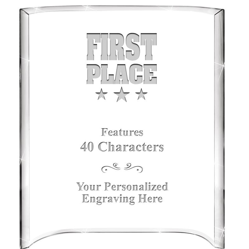 5"X 7" VERTICAL CURVA ACRYLIC