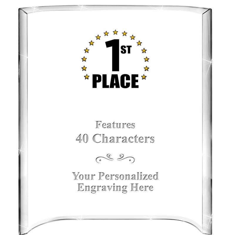 5"X 7" VERTICAL CURVA ACRYLIC