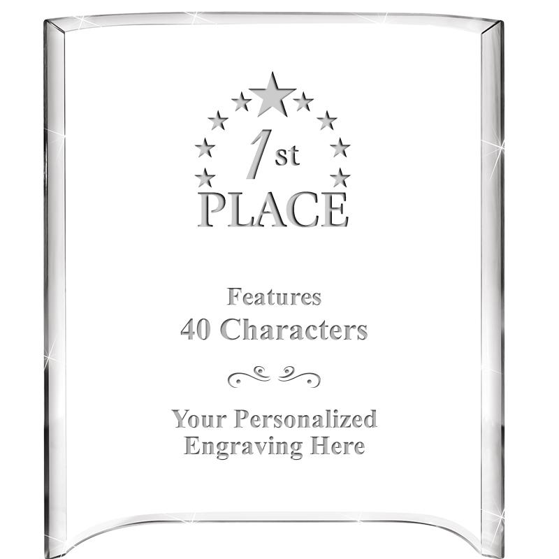 5"X 7" VERTICAL CURVA ACRYLIC