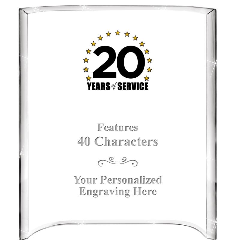 5"X 7" VERTICAL CURVA ACRYLIC