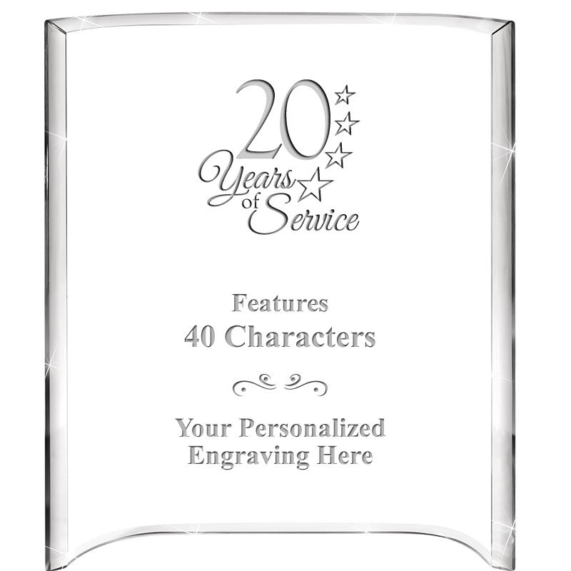 5"X 7" VERTICAL CURVA ACRYLIC