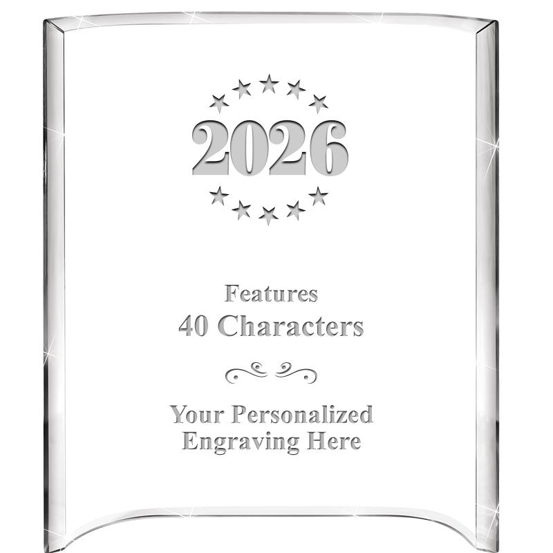 5"X 7" VERTICAL CURVA ACRYLIC