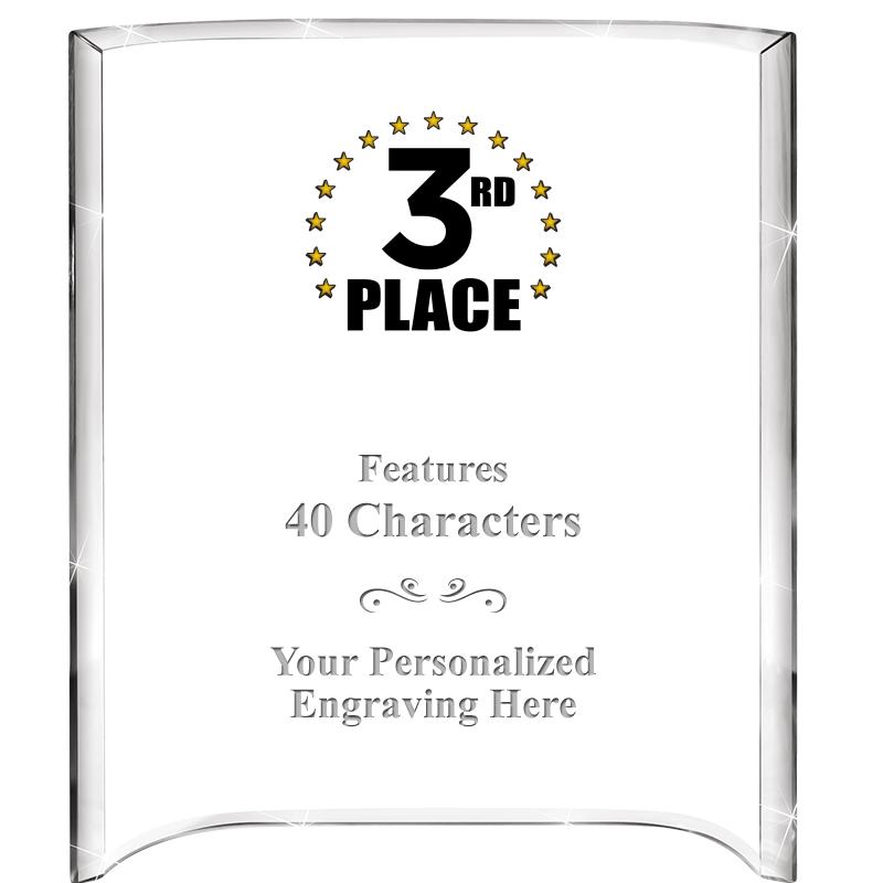 5"X 7" VERTICAL CURVA ACRYLIC