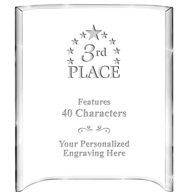 5"X 7" VERTICAL CURVA ACRYLIC