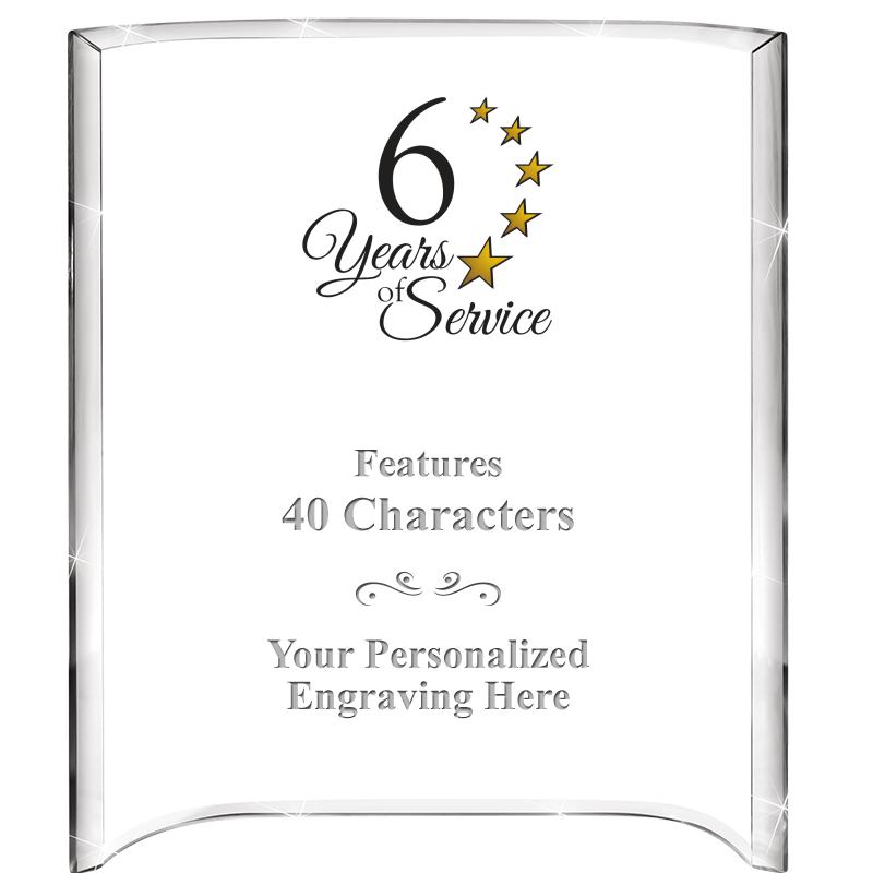 5"X 7" VERTICAL CURVA ACRYLIC