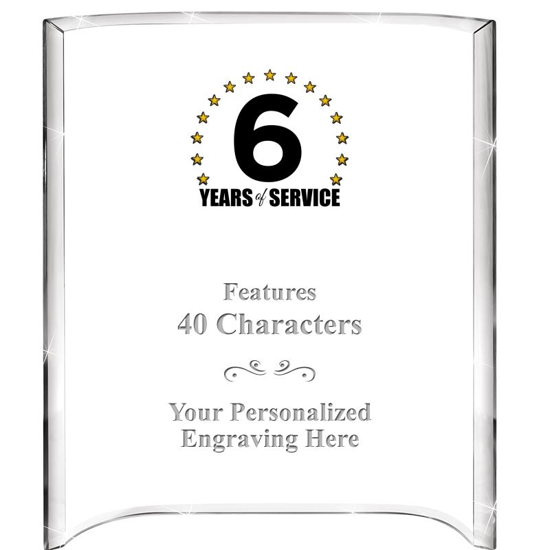 5"X 7" VERTICAL CURVA ACRYLIC