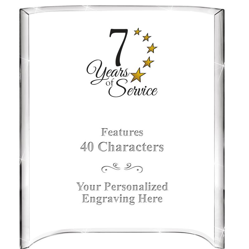 5"X 7" VERTICAL CURVA ACRYLIC