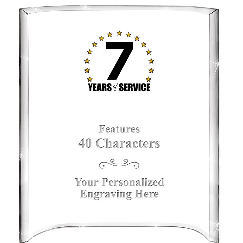 5"X 7" VERTICAL CURVA ACRYLIC