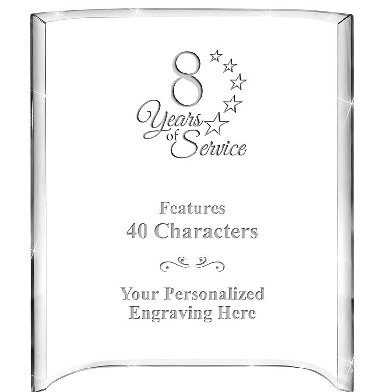 5"X 7" VERTICAL CURVA ACRYLIC