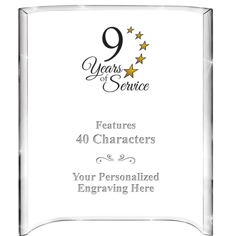 5"X 7" VERTICAL CURVA ACRYLIC