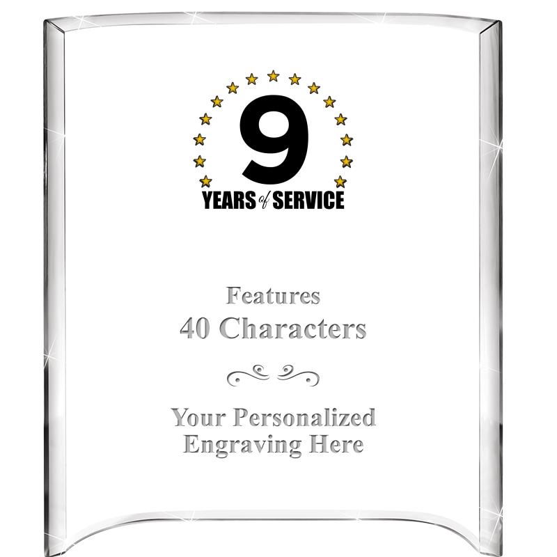 5"X 7" VERTICAL CURVA ACRYLIC