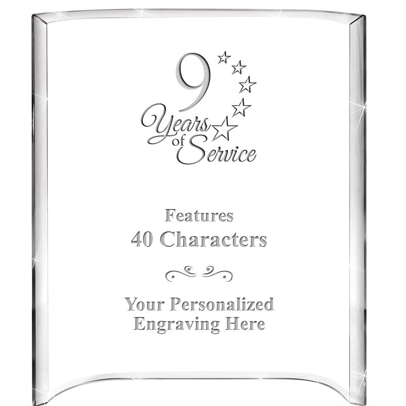 5"X 7" VERTICAL CURVA ACRYLIC