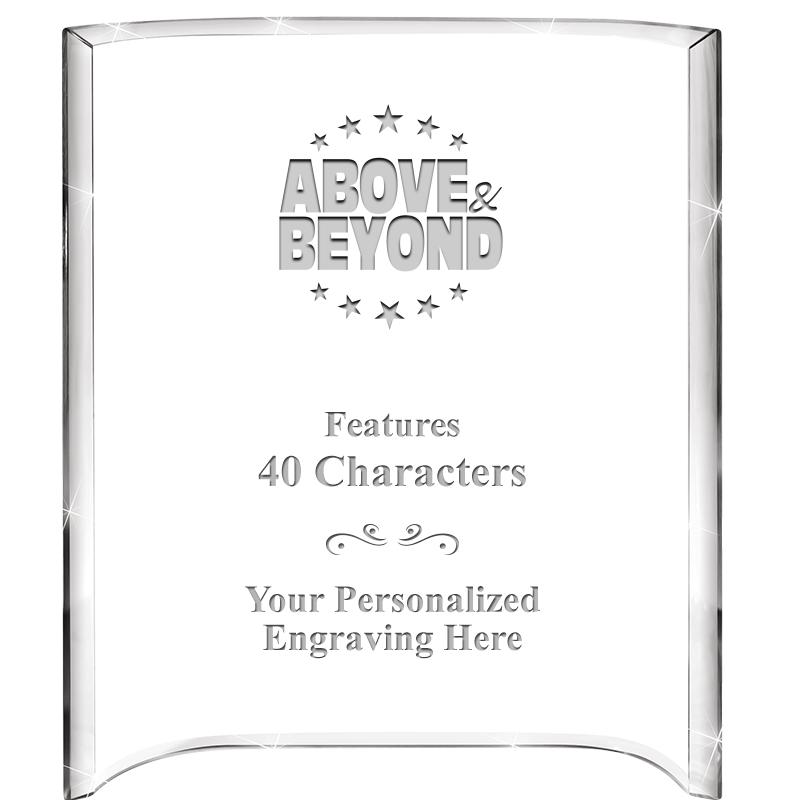 5"X 7" VERTICAL CURVA ACRYLIC