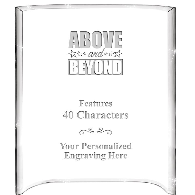 5"X 7" VERTICAL CURVA ACRYLIC