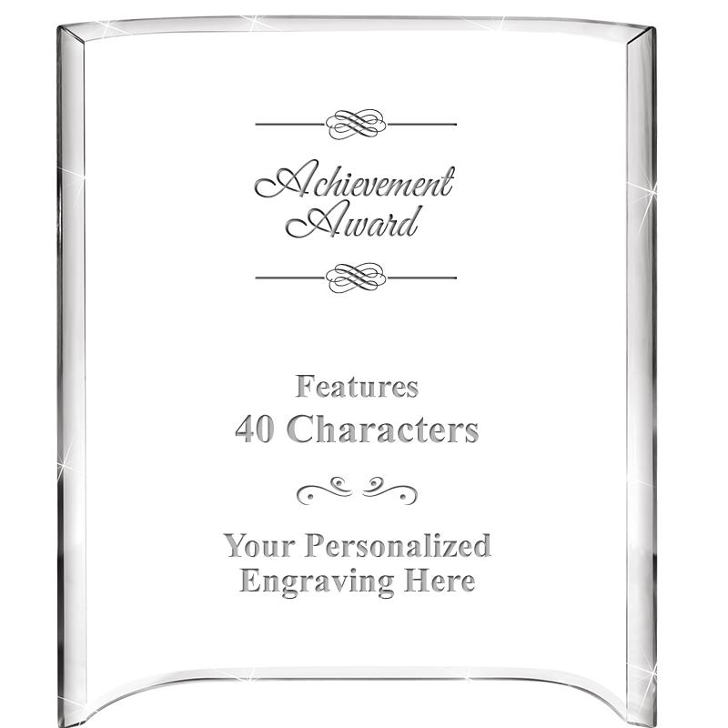 5"X 7" VERTICAL CURVA ACRYLIC