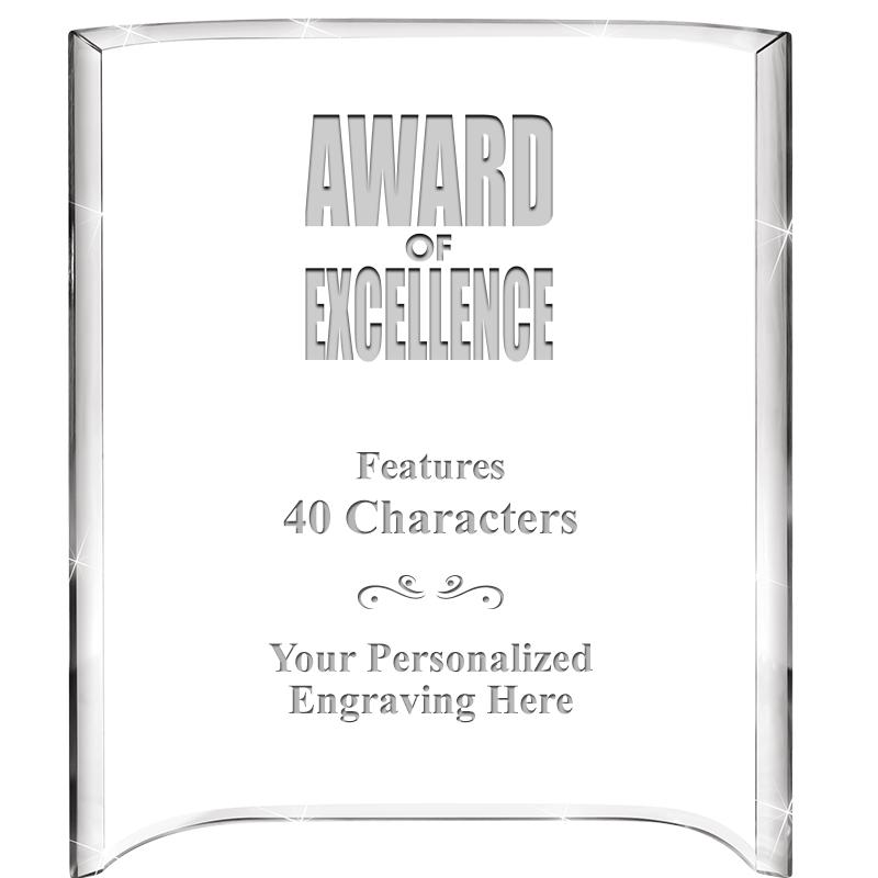 5"X 7" VERTICAL CURVA ACRYLIC