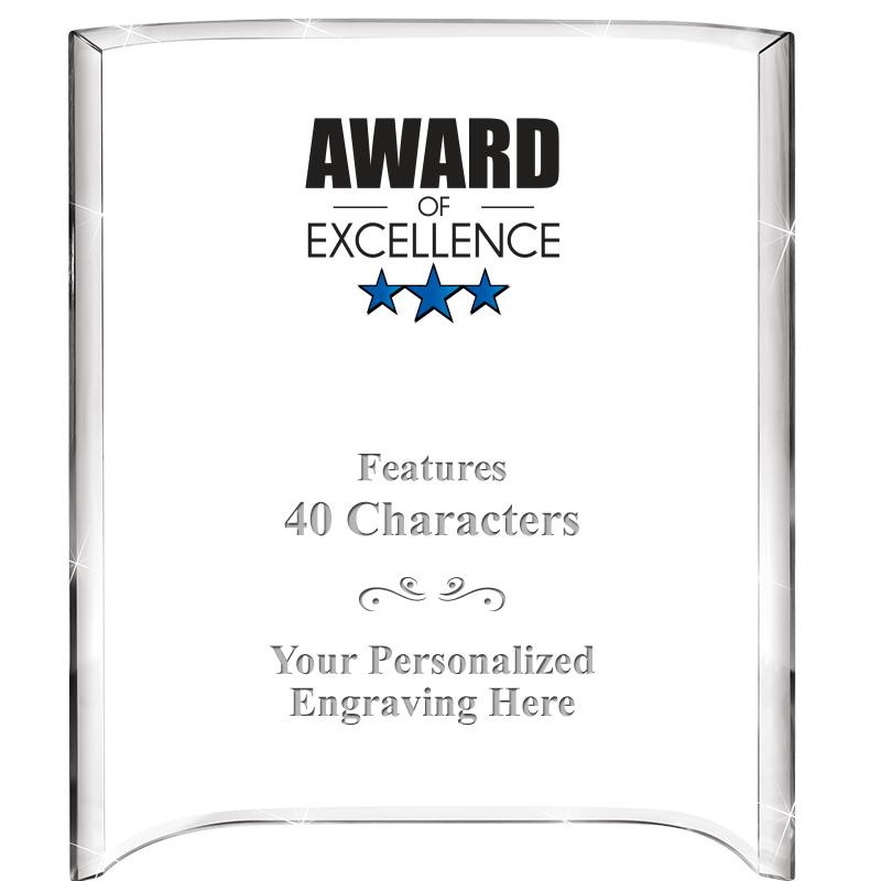 5"X 7" VERTICAL CURVA ACRYLIC