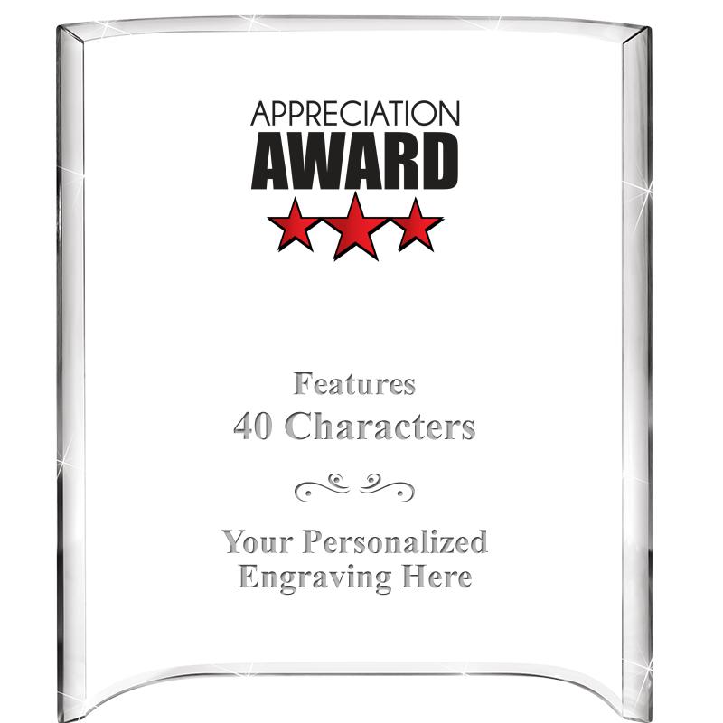 5"X 7" VERTICAL CURVA ACRYLIC