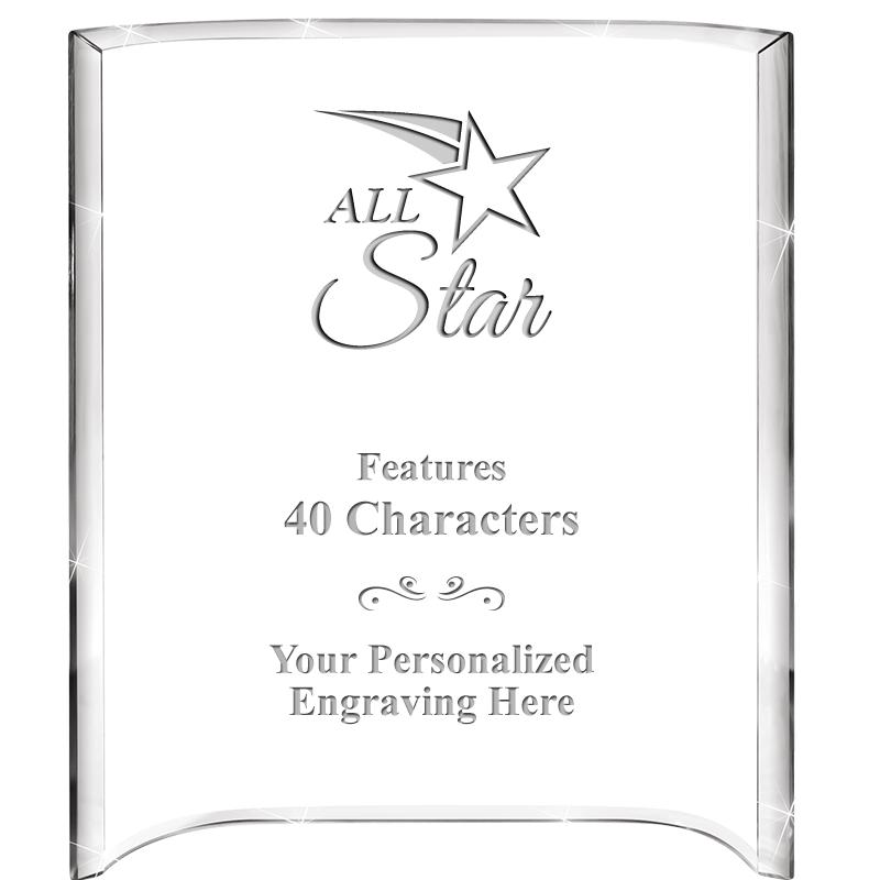 5"X 7" VERTICAL CURVA ACRYLIC