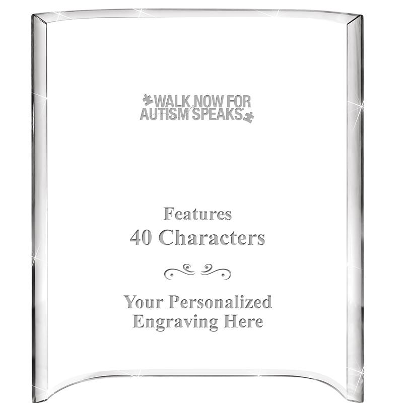 5"X 7" VERTICAL CURVA ACRYLIC