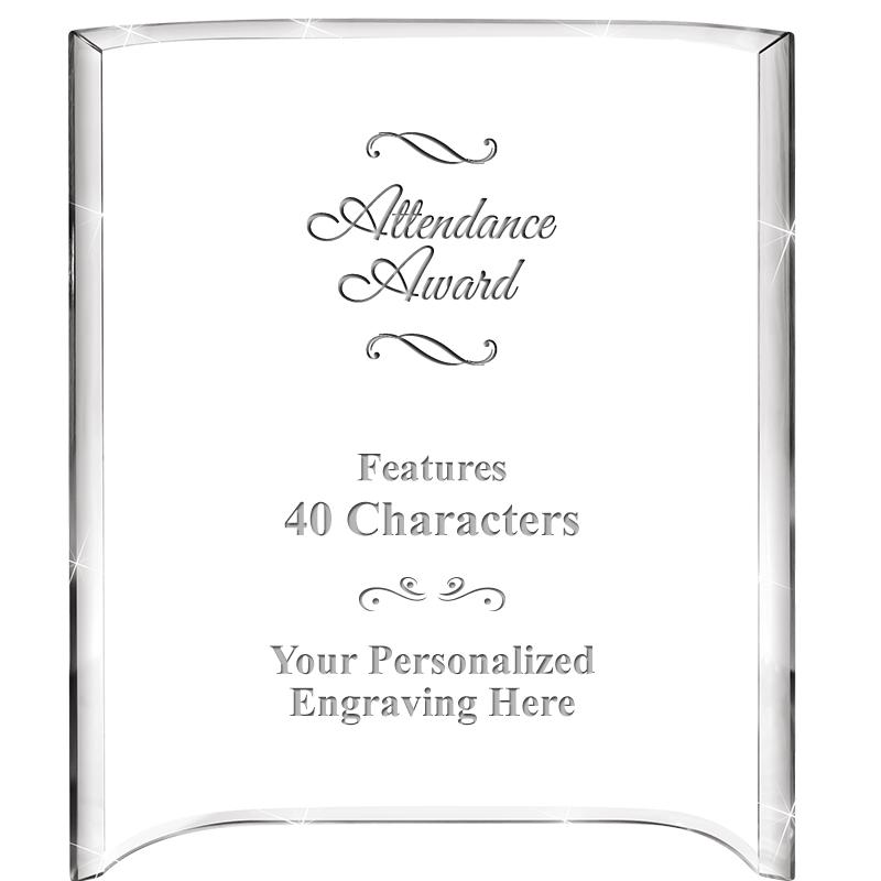 5"X 7" VERTICAL CURVA ACRYLIC