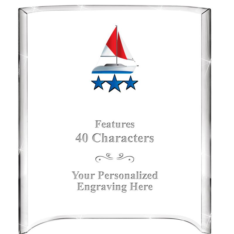 5"X 7" VERTICAL CURVA ACRYLIC