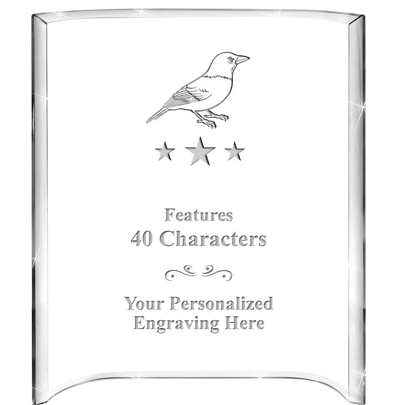 5"X 7" VERTICAL CURVA ACRYLIC