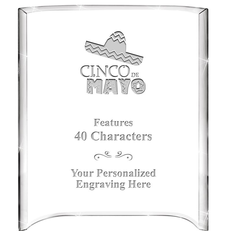 5"X 7" VERTICAL CURVA ACRYLIC