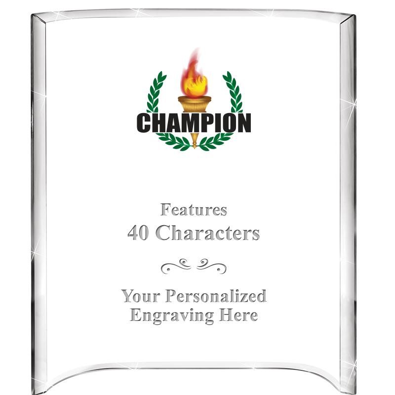 5"X 7" VERTICAL CURVA ACRYLIC