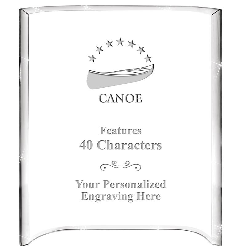 5"X 7" VERTICAL CURVA ACRYLIC