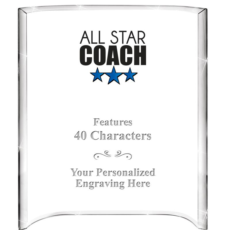 5"X 7" VERTICAL CURVA ACRYLIC