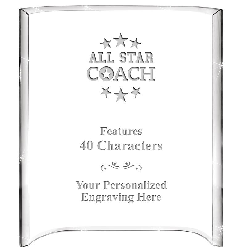 5"X 7" VERTICAL CURVA ACRYLIC