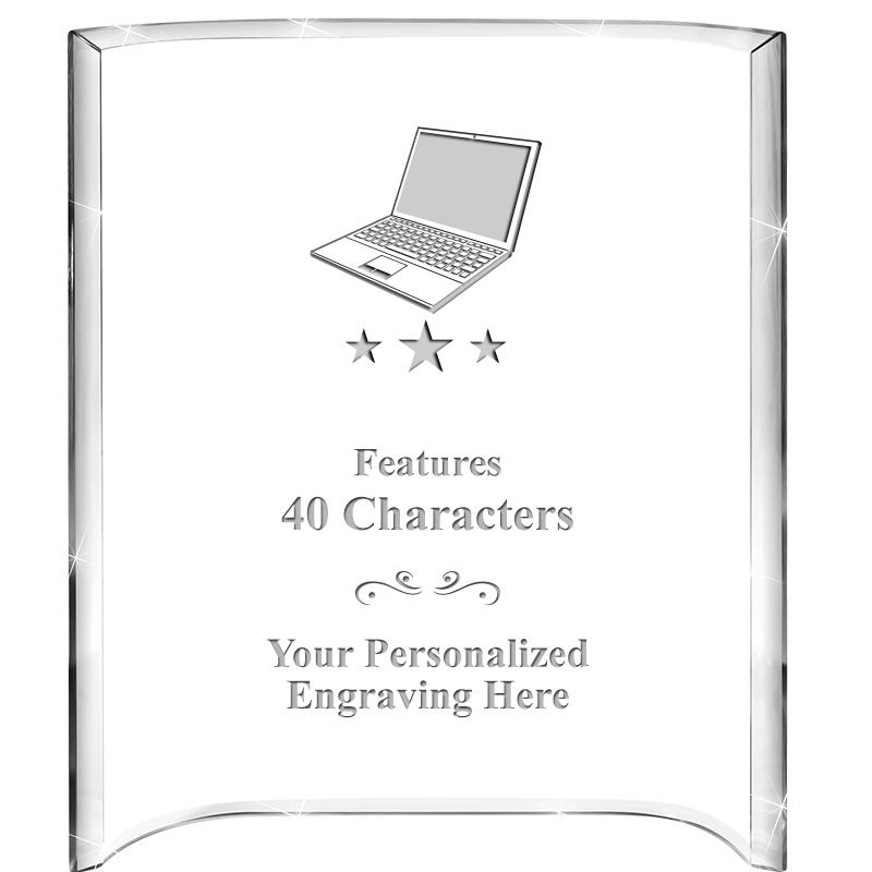 5"X 7" VERTICAL CURVA ACRYLIC