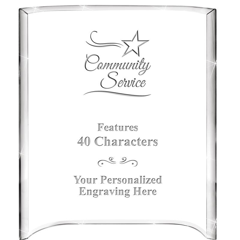 5"X 7" VERTICAL CURVA ACRYLIC