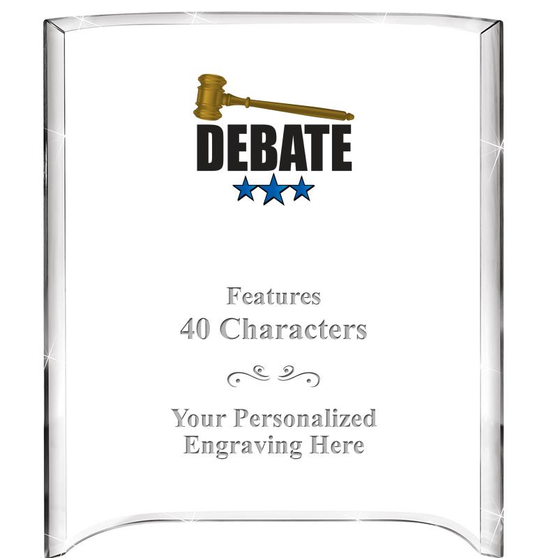 5"X 7" VERTICAL CURVA ACRYLIC