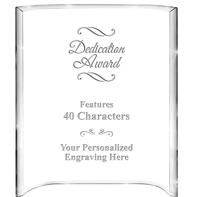 5"X 7" VERTICAL CURVA ACRYLIC