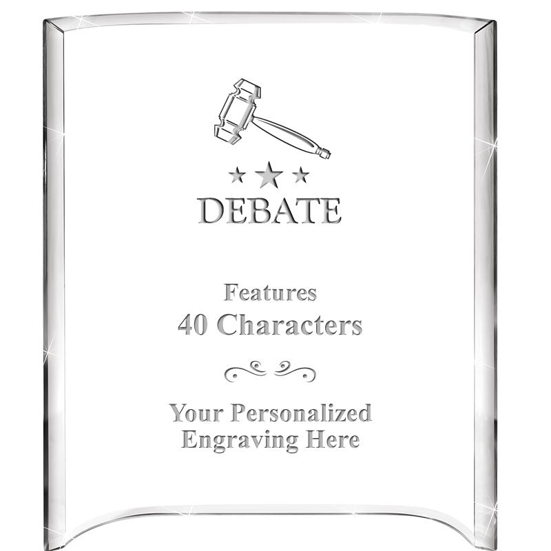 5"X 7" VERTICAL CURVA ACRYLIC