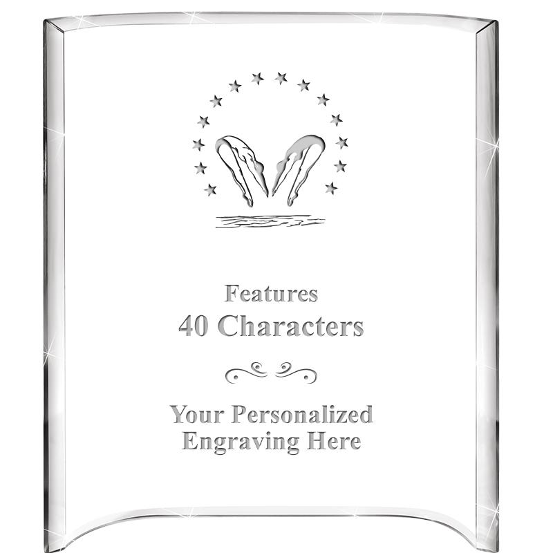 5"X 7" VERTICAL CURVA ACRYLIC