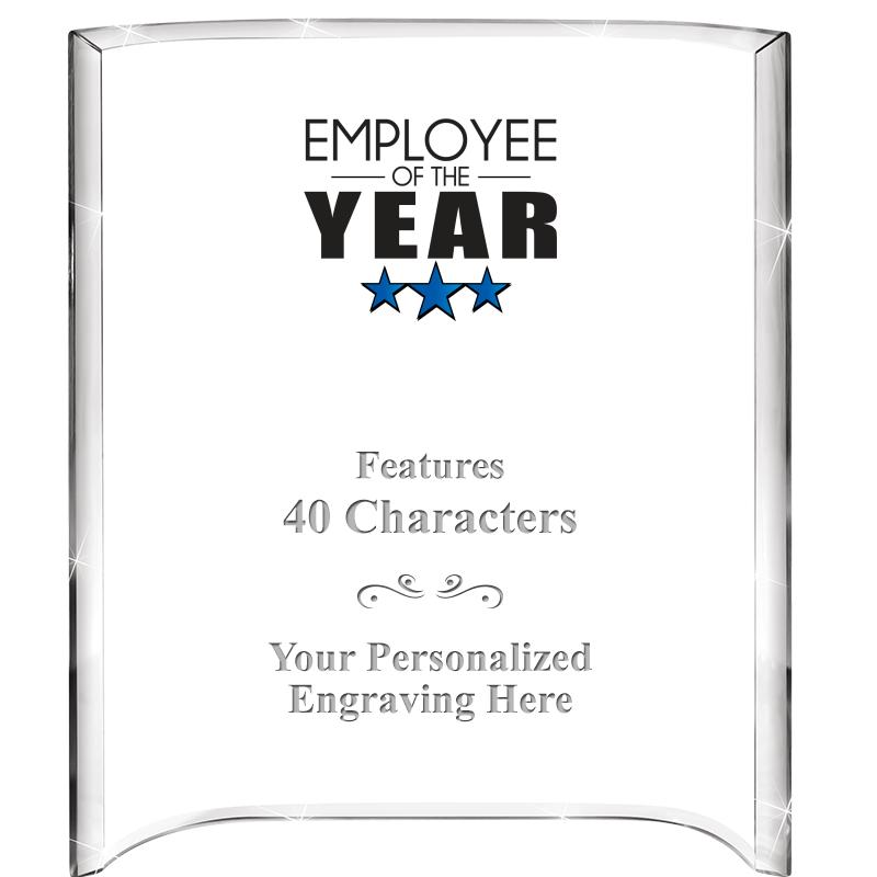 5"X 7" VERTICAL CURVA ACRYLIC