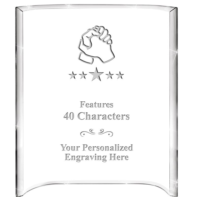 5"X 7" VERTICAL CURVA ACRYLIC