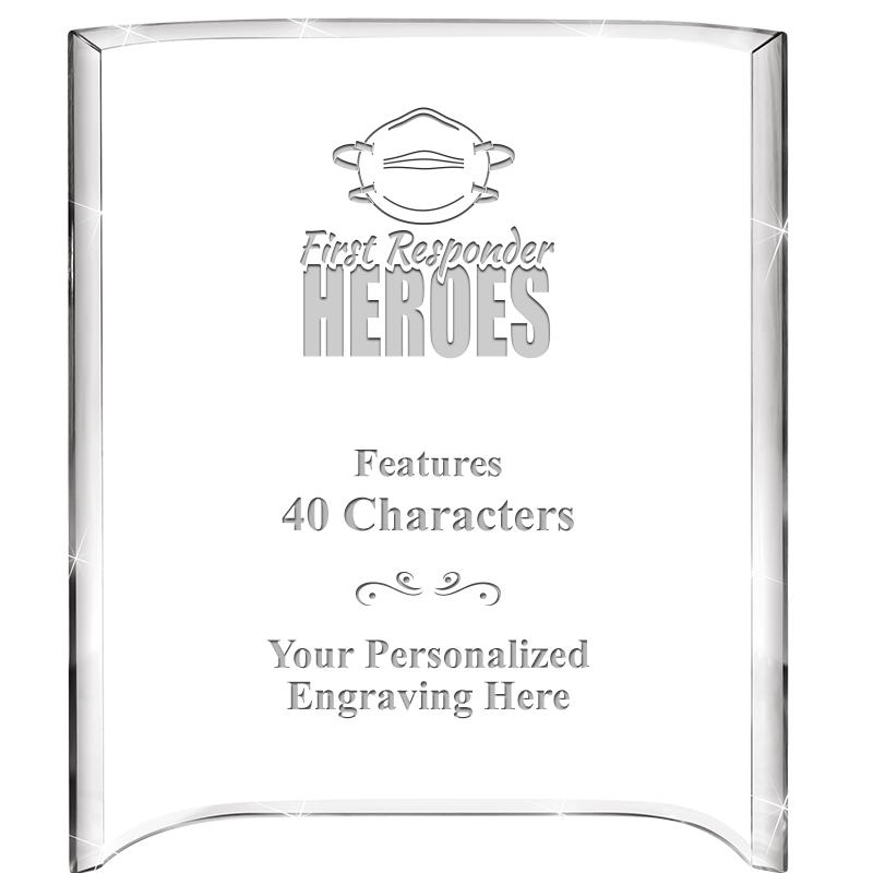 5"X 7" VERTICAL CURVA ACRYLIC