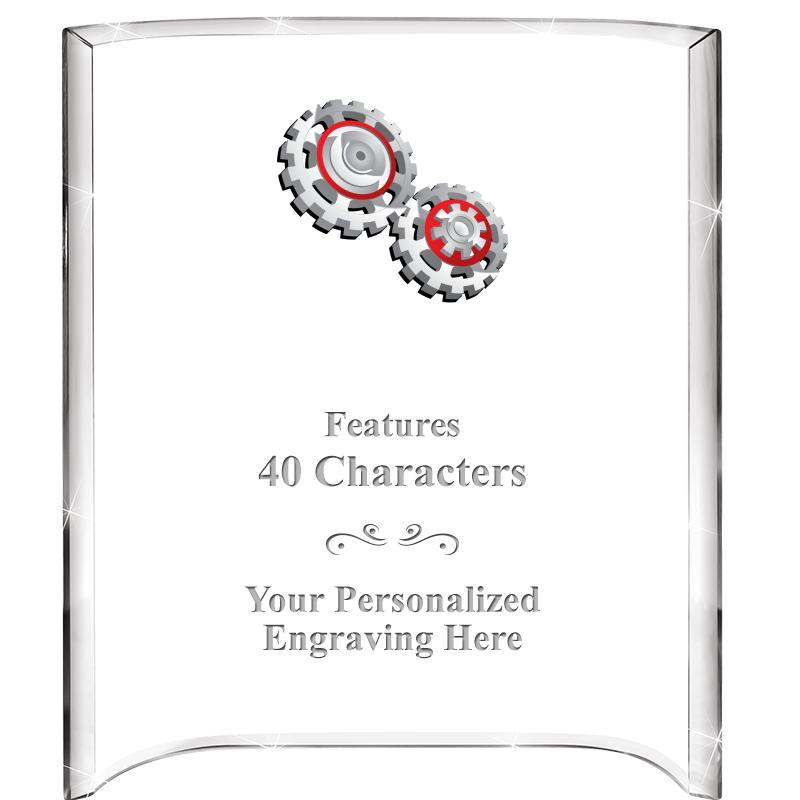 5"X 7" VERTICAL CURVA ACRYLIC