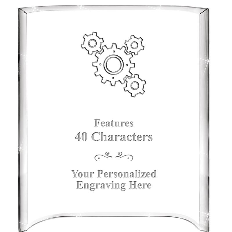 5"X 7" VERTICAL CURVA ACRYLIC