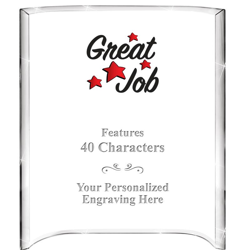 5"X 7" VERTICAL CURVA ACRYLIC