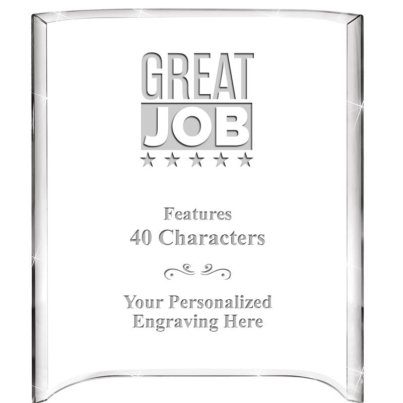 5"X 7" VERTICAL CURVA ACRYLIC