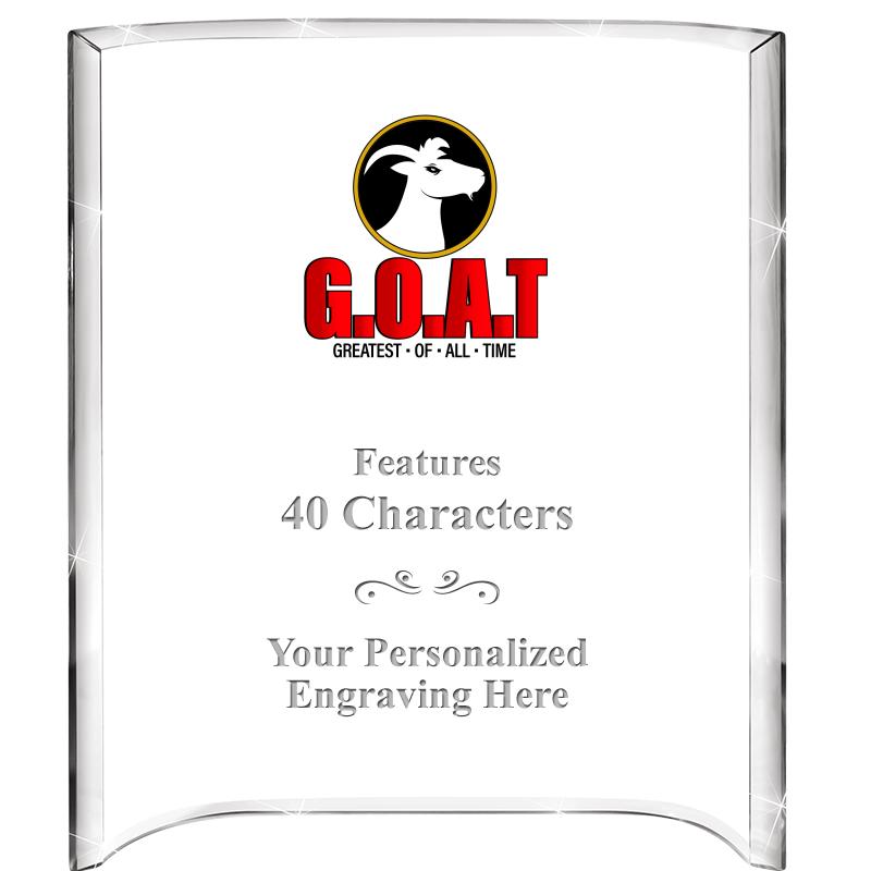 5"X 7" VERTICAL CURVA ACRYLIC