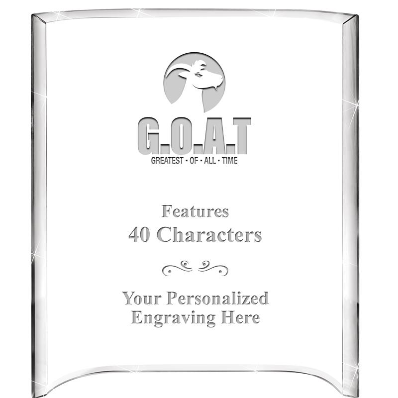 5"X 7" VERTICAL CURVA ACRYLIC