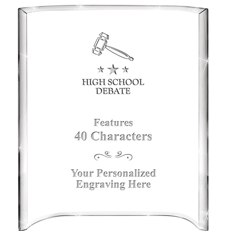 5"X 7" VERTICAL CURVA ACRYLIC