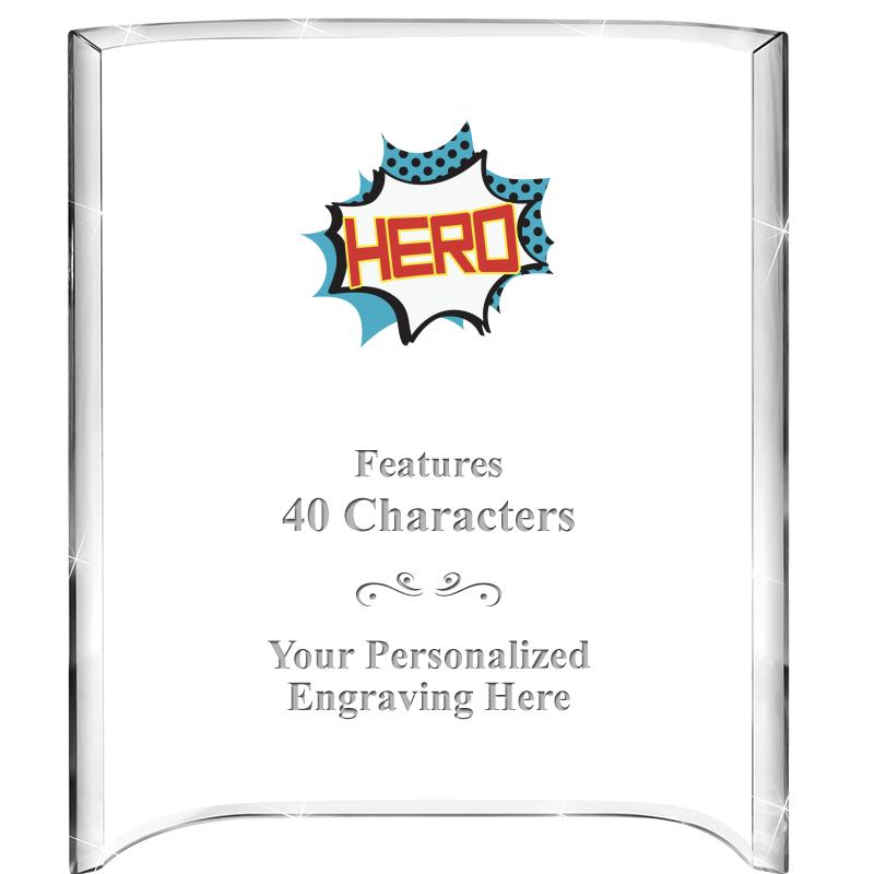 5"X 7" VERTICAL CURVA ACRYLIC