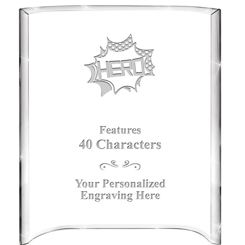 5"X 7" VERTICAL CURVA ACRYLIC